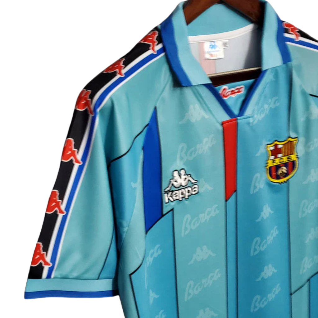 Jersey Barcelona Retro Azul Clara Kappa - 96/97