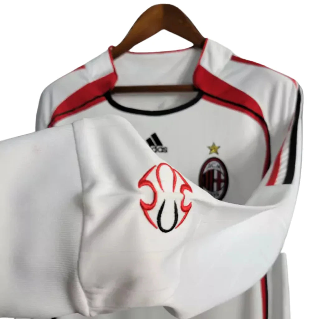 Jersey Long Sleeve Milan Champions League Adidas Branco - 06/07