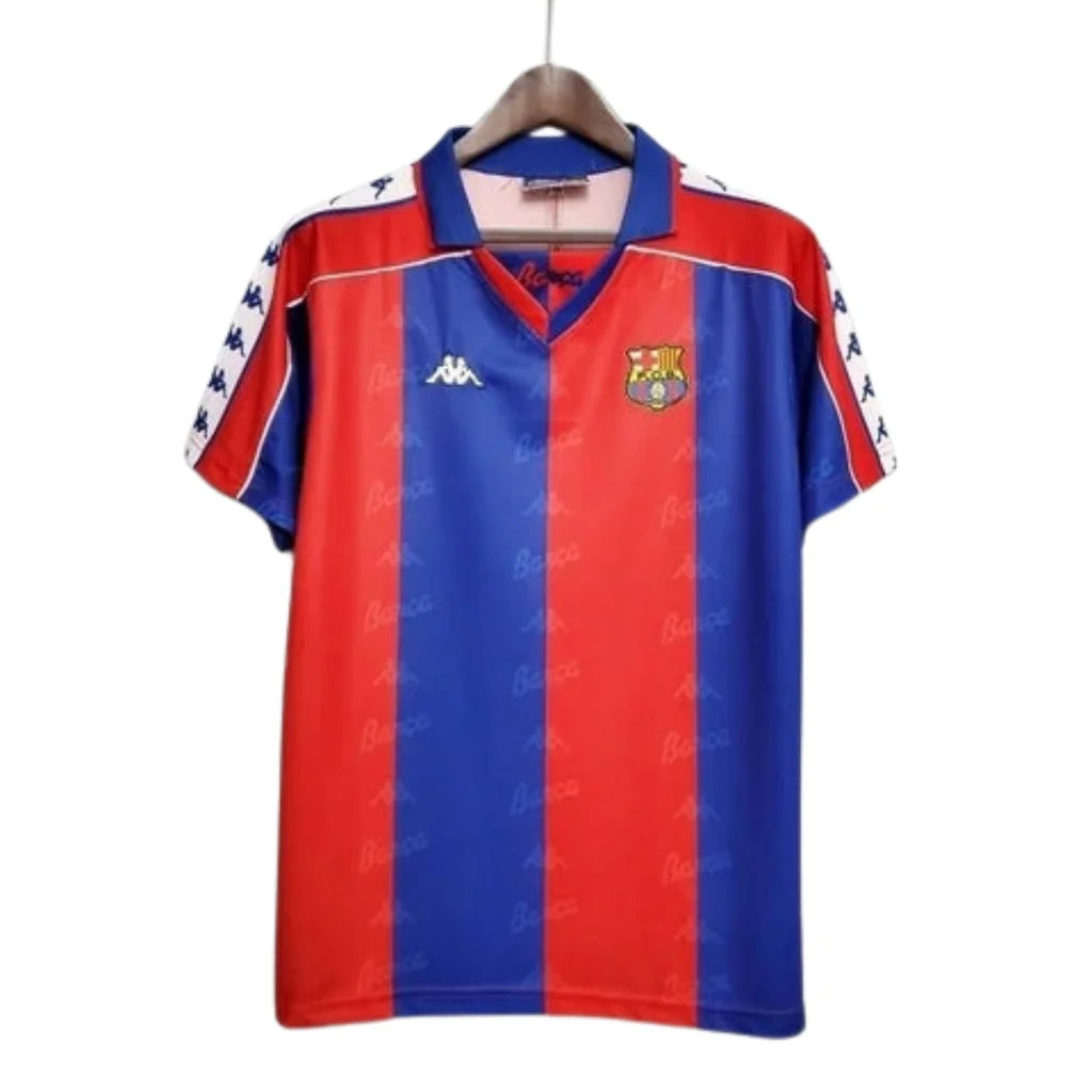 Jersey Barcelona Retro Azul e Vermelha Kappa - 92/95