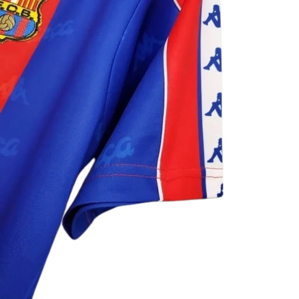 Jersey Barcelona Retro Azul e Vermelha Kappa - 92/95