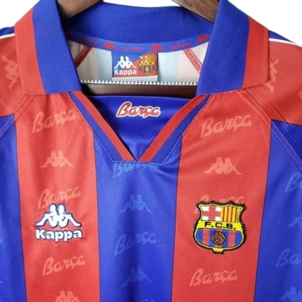 Jersey Barcelona Retro Azul e Grená Kappa - 96/97