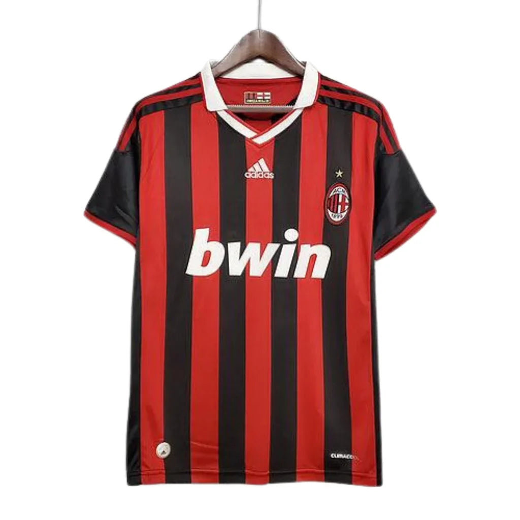 Jersey Milan Retro Adidas Vermelha e Preta - 09/10