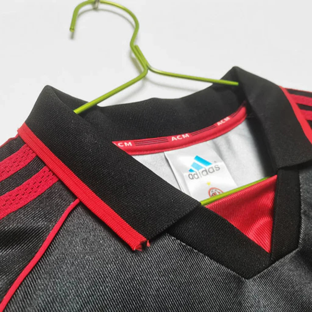 Jersey Milan Retro Preta - 1998/1999