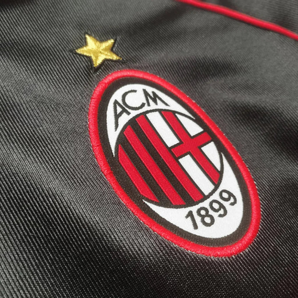 Jersey Milan Retro Preta - 1998/1999