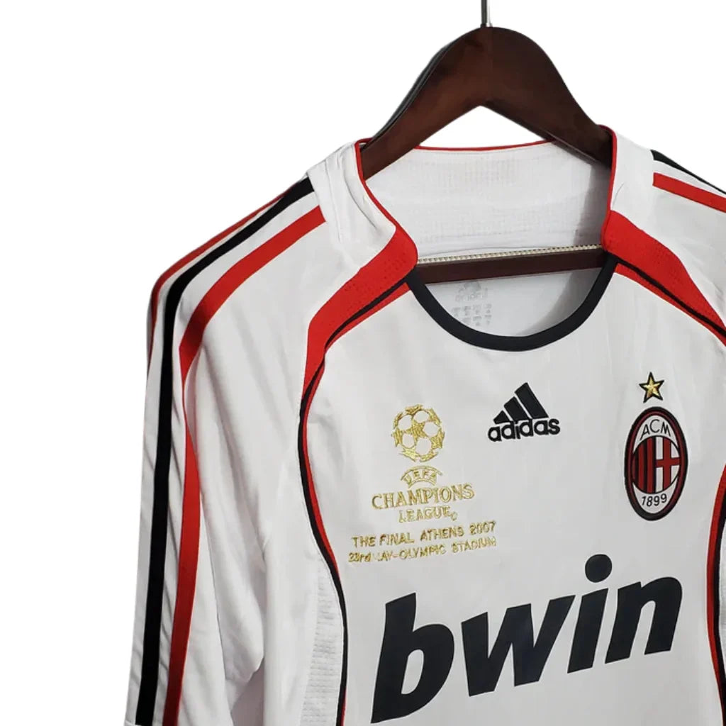 Jersey Long Sleeve Milan Champions League Adidas Branco - 06/07
