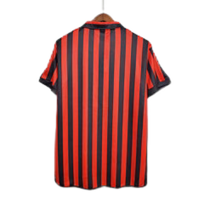 Jersey Milan Retro Vermelha e Preta - 1999/2000