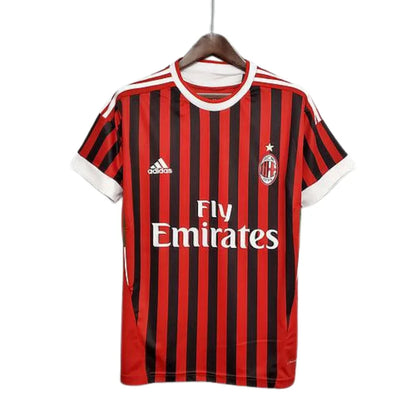 Jersey Milan Retro Vermelha e Preta - 11/12