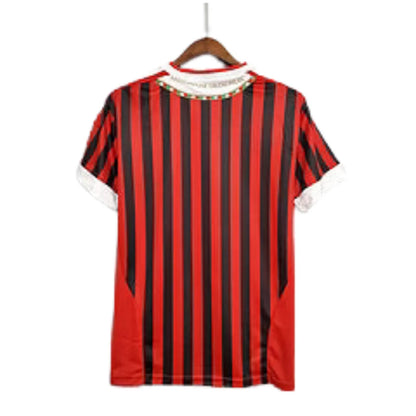 Jersey Milan Retro Vermelha e Preta - 11/12