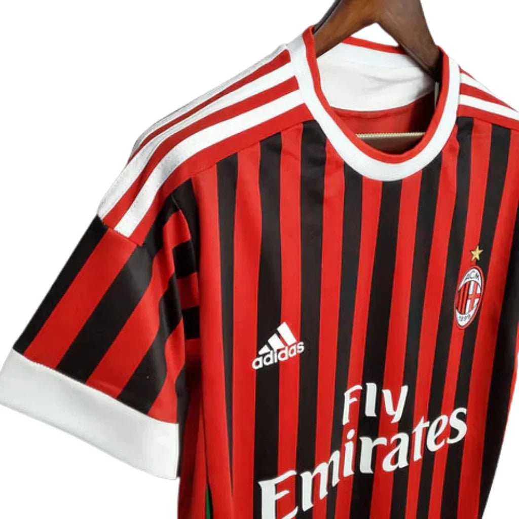 Jersey Milan Retro Vermelha e Preta - 11/12