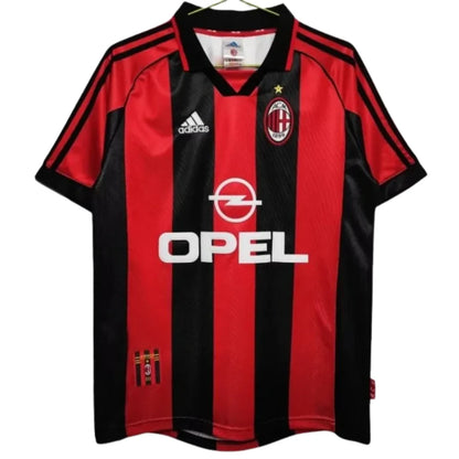 Jersey Milan Retro Vermelha/Preta - 1998/ 1999