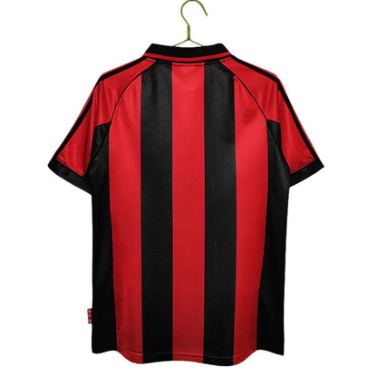 Jersey Milan Retro Vermelha/Preta - 1998/ 1999