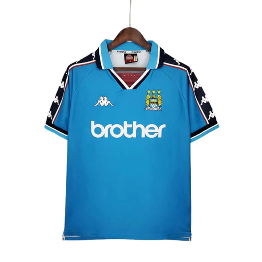 Jersey Manchester City Retro Azul - 1997/1998