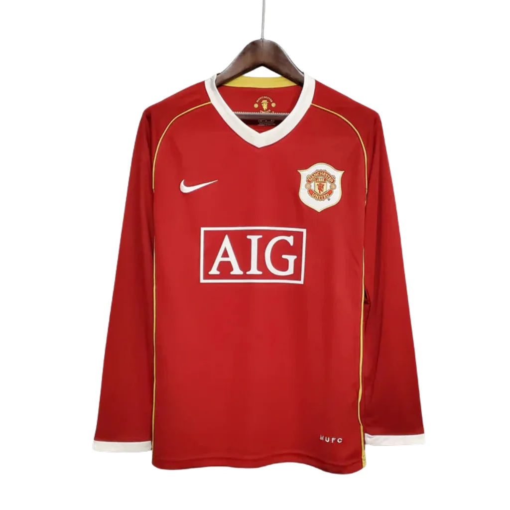 Jersey Long Sleeve Manchester United Vermelho - 06/07