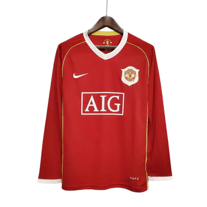 Jersey Long Sleeve Manchester United Vermelho - 06/07