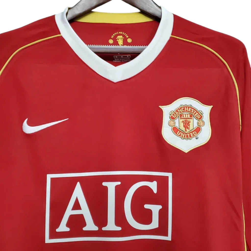 Jersey Long Sleeve Manchester United Vermelho - 06/07