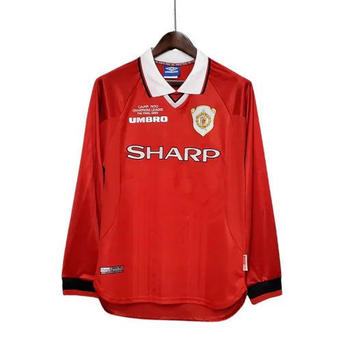 Jersey Long Sleeve Manchester United Vermelho - 1999