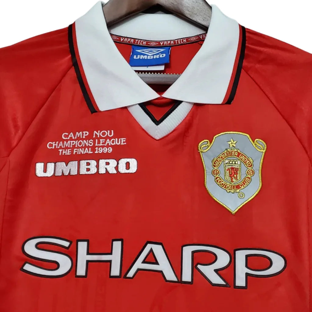 Jersey Long Sleeve Manchester United Vermelho - 1999