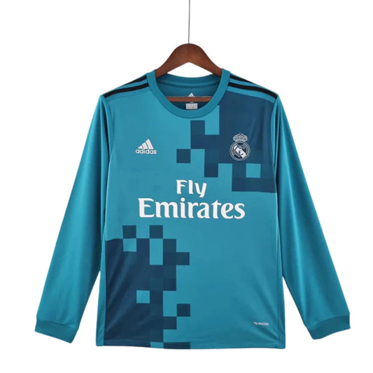 Jersey Manga Longa Real Madrid Adidas Azul - 17/18