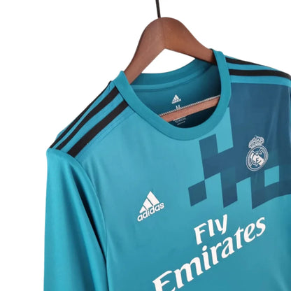 Jersey Manga Longa Real Madrid Adidas Azul - 17/18