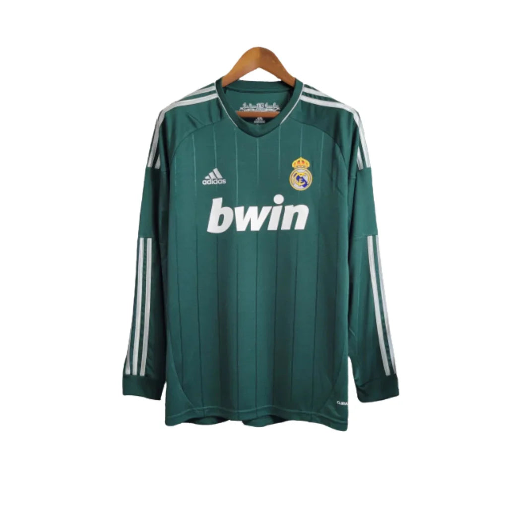 Retro Long Sleeve Real Madrid llI Adidas Green - 12/13