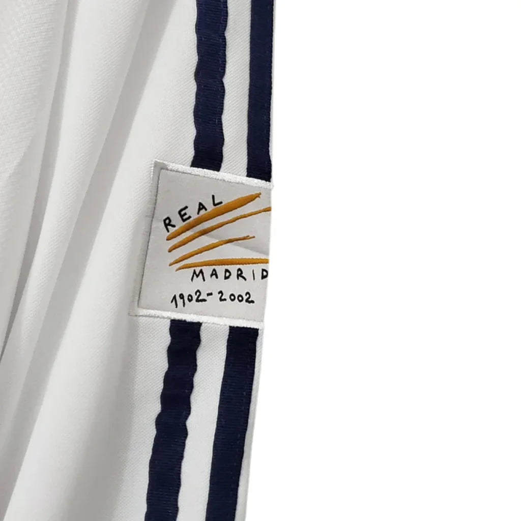 Jersey Manga Longa Real Madrid Adidas Branco - 2002