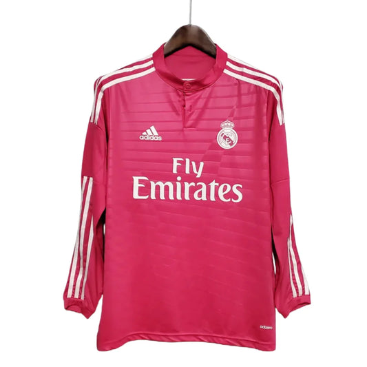 Jersey Manga Longa Real Madrid II Adidas Rosa - 14/15