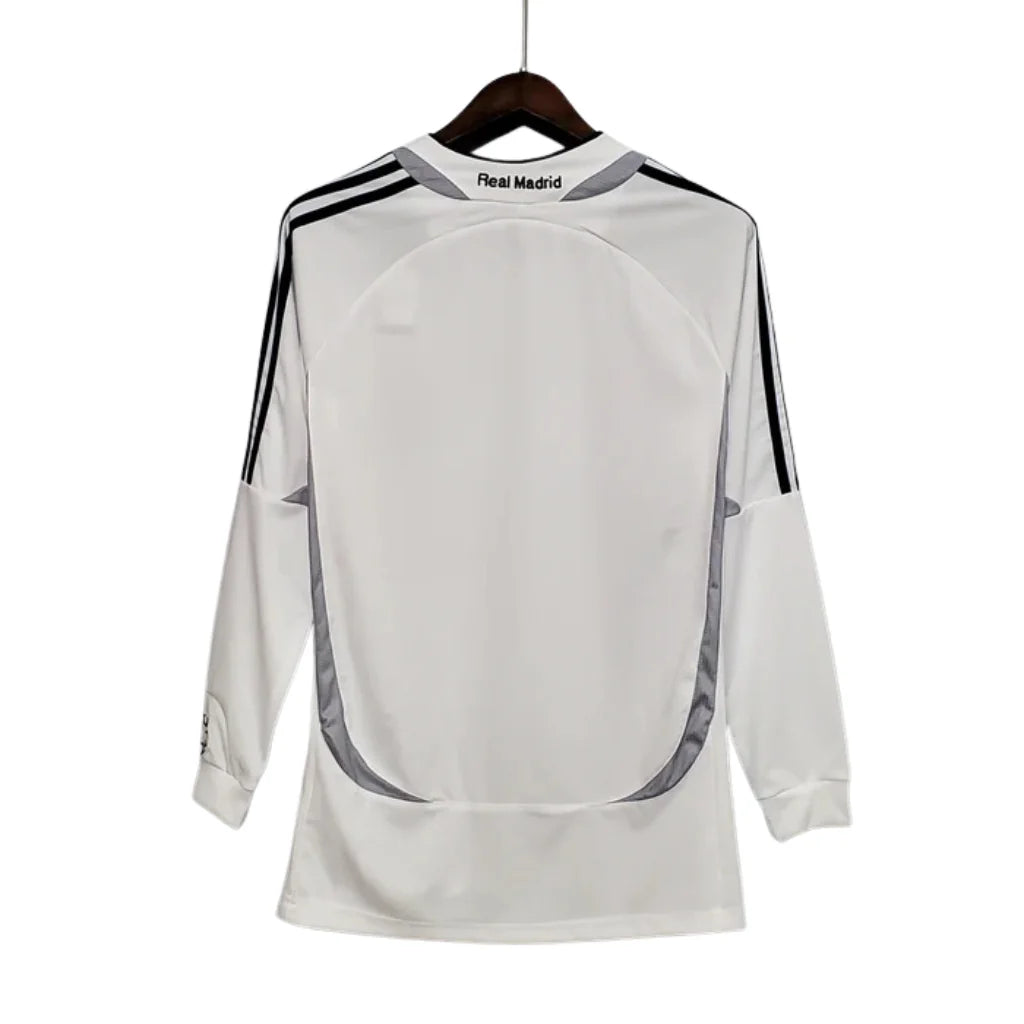 Jersey Manga Longa Real Madrid Adidas Branco - 06/07