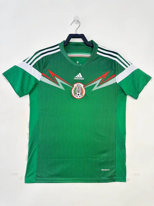 Man's Retro Jersey Mexico National Team Home Green - 2014